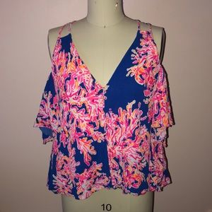 Lilly Pulitzer Off Shoulder Top